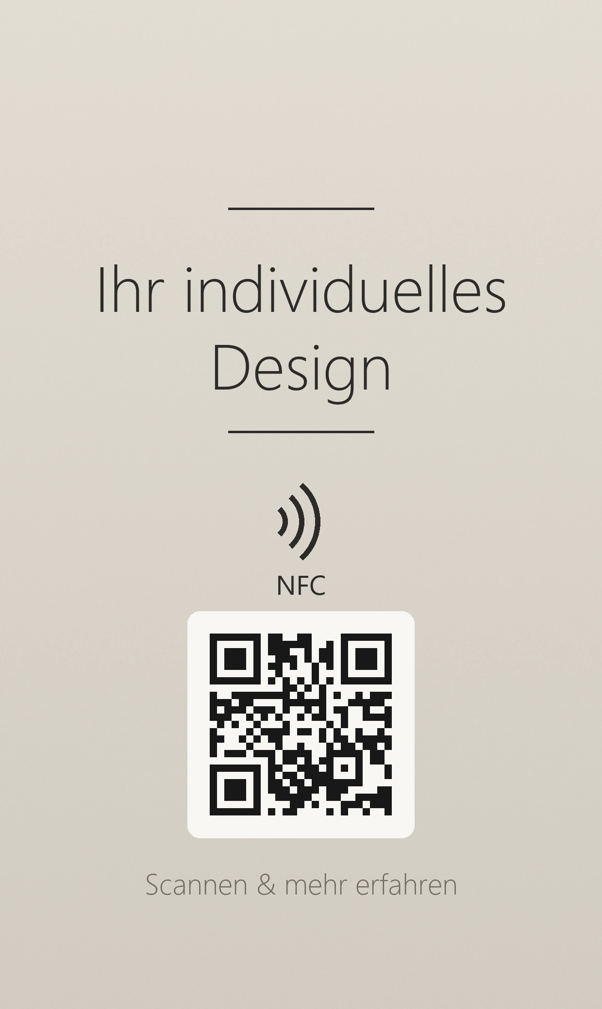 Individueller Aufsteller mit deinem Design